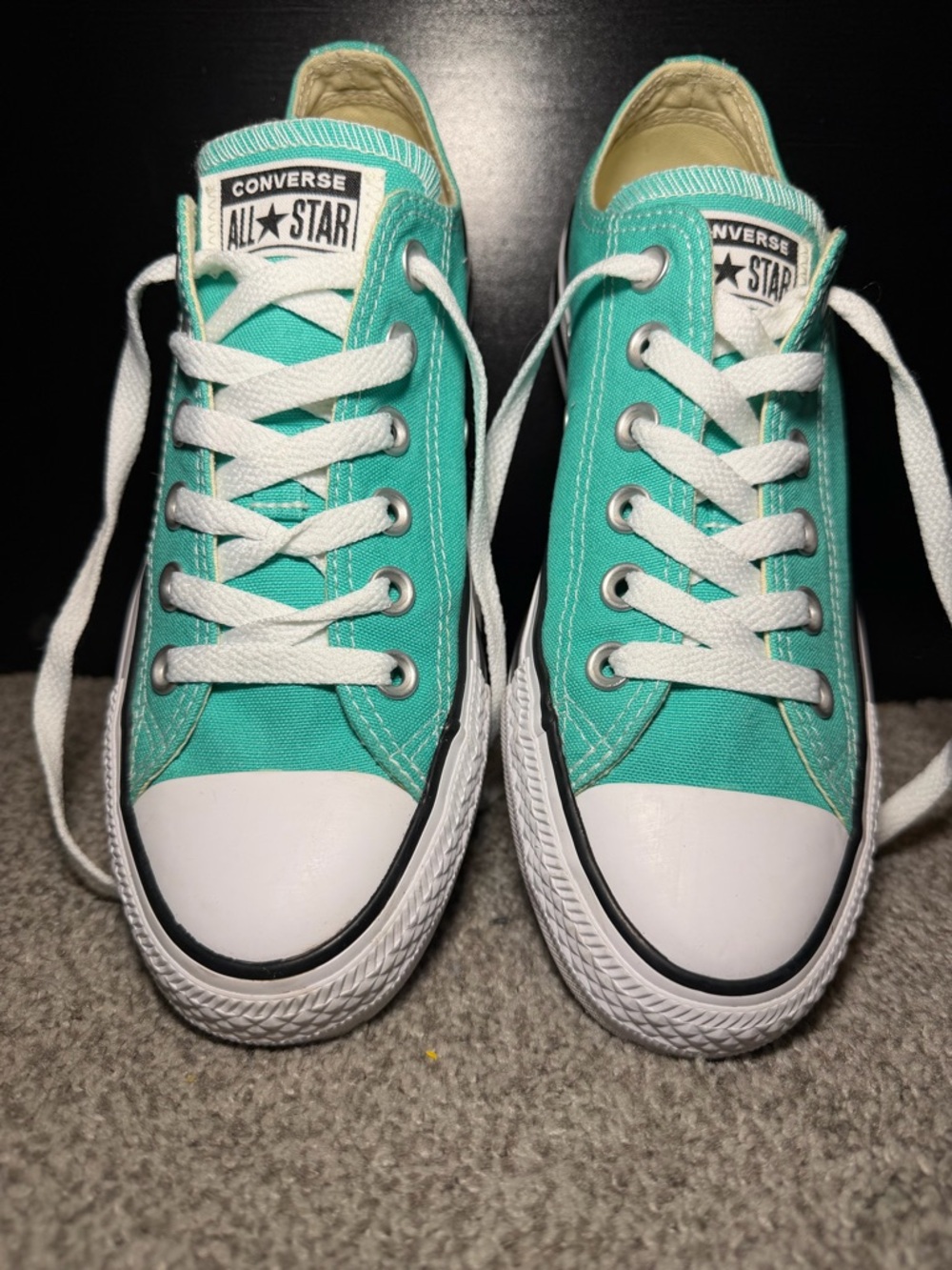 Converse Low Top Sneakers - Teal with White - Picture 13 of 14